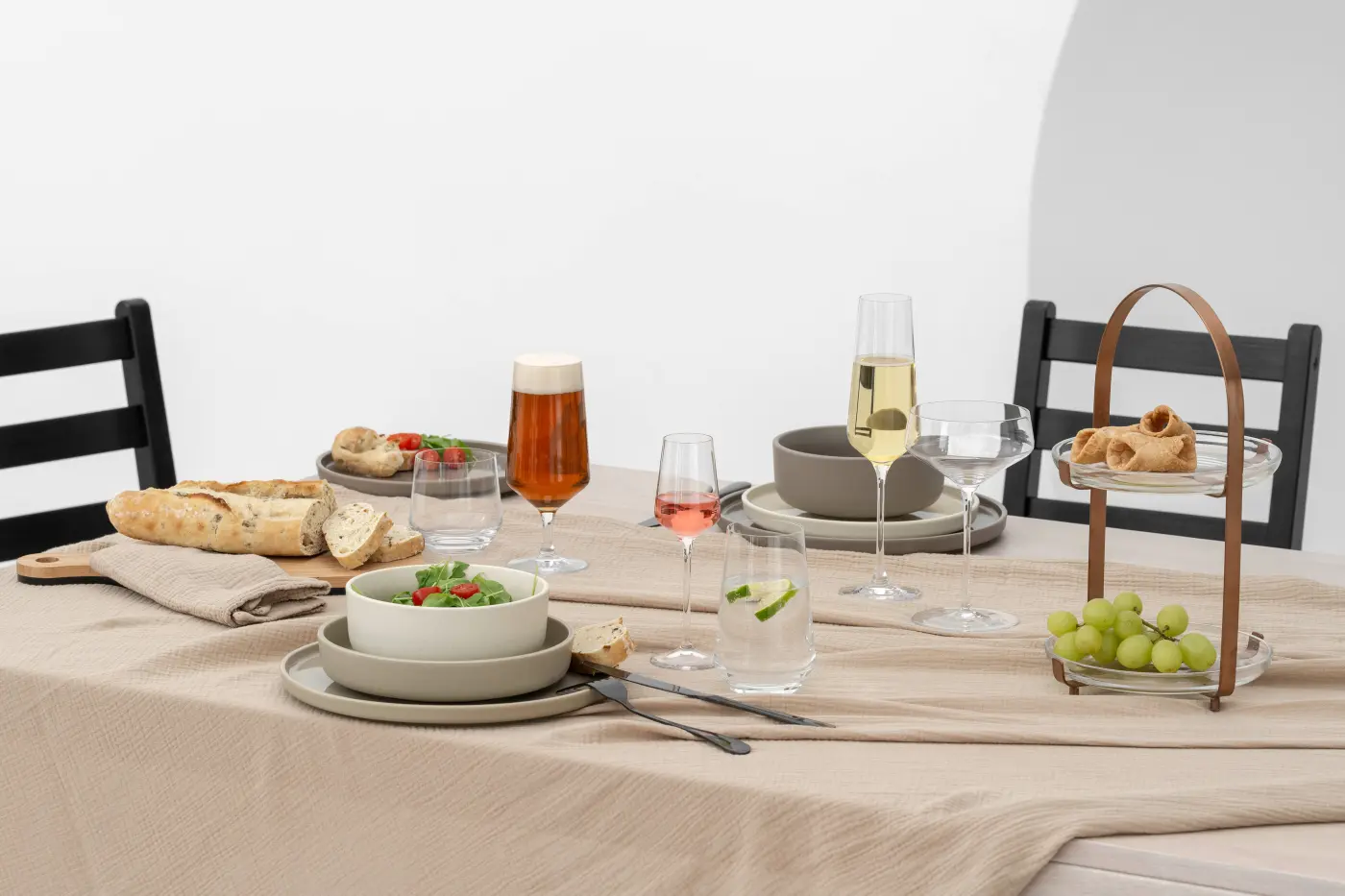 Leonardo Etagere CUCINA Materialmix kupfer 5,5 cm