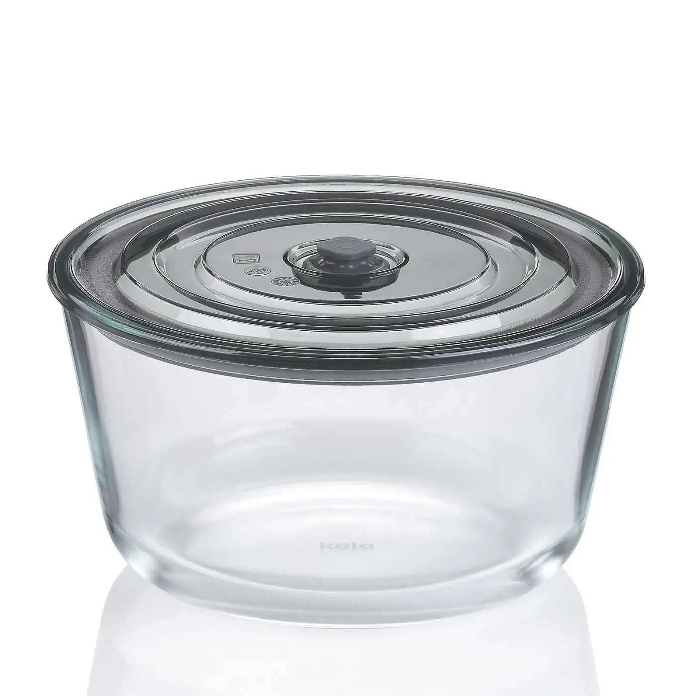 Kela Frischhaltedose Aurelia Glas transparent 11,5cm 22,0cmØ 2,2l