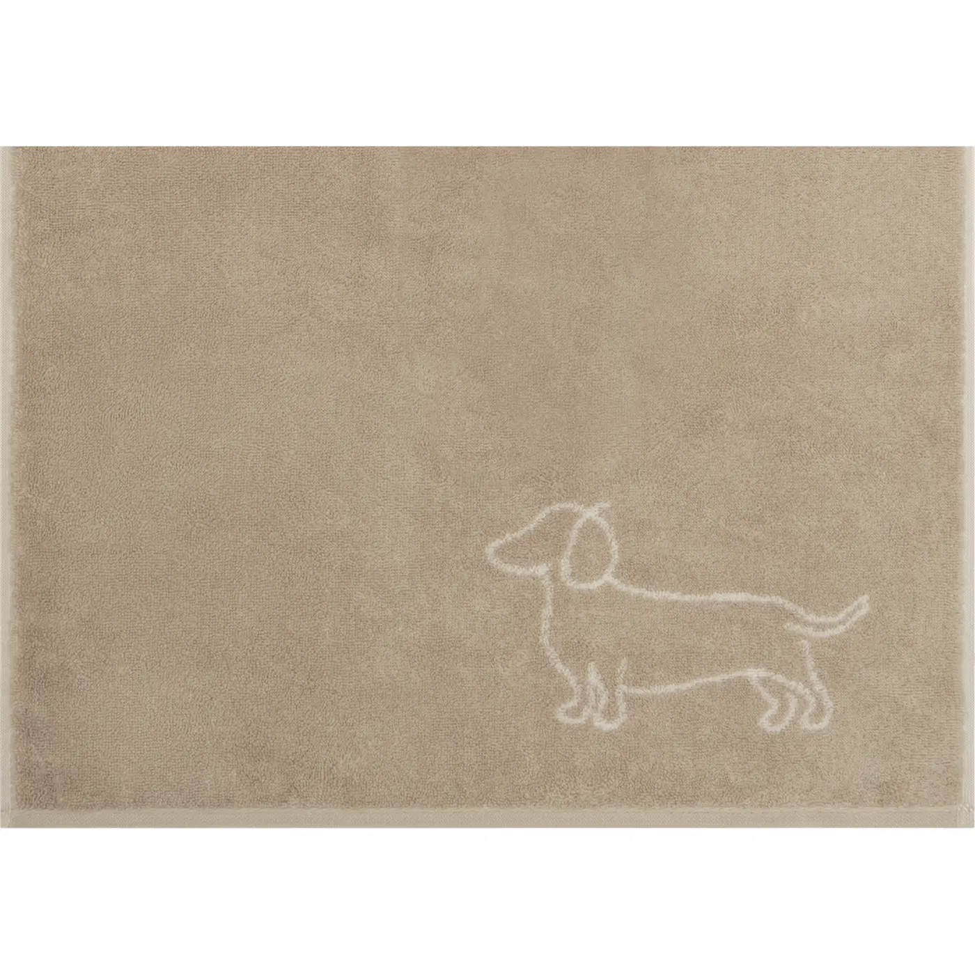 Cawoe Handtuch We love Dog natur/beige 50/100 cm