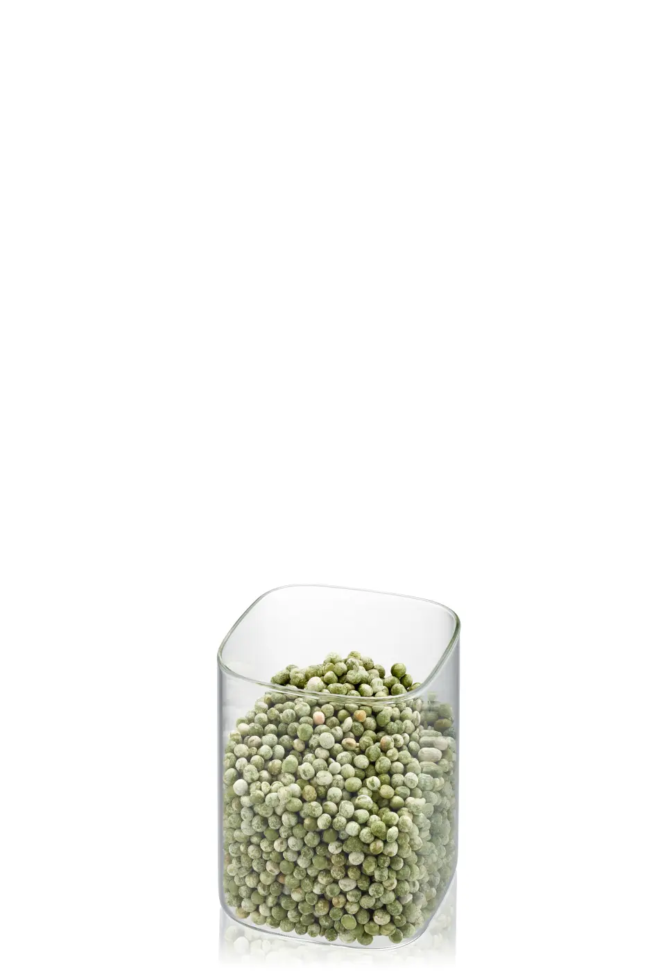 GEFU Vorratsdose PANTRY  1.900 ml schwarz/silber Borosilikatglas|Kunststoff|Kunststoff