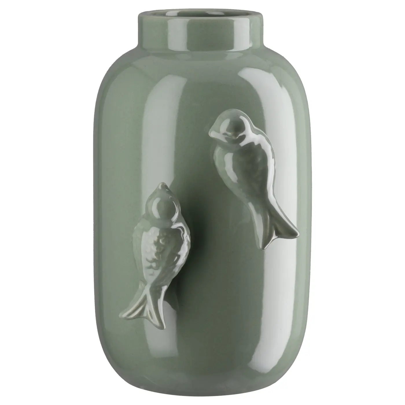 Gilde Vase Apus grün 20 cm Keramik