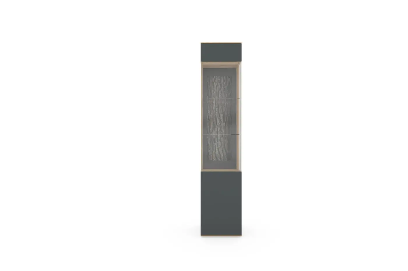 Hartmann  Standelement, 1-trg. links Runa Metall anthrazit/Kerneiche Natur H / B ca. 205 x 43 cm