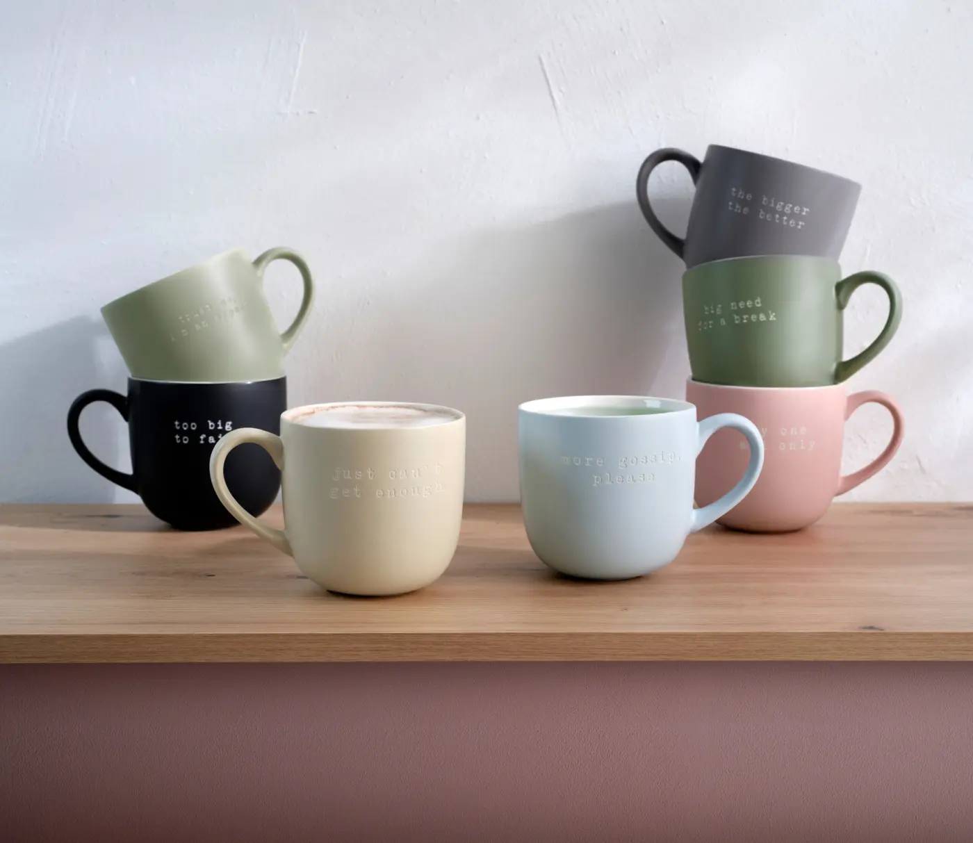 ASA Henkelbecher too big to fail hey! schwarz matt 0,6  l