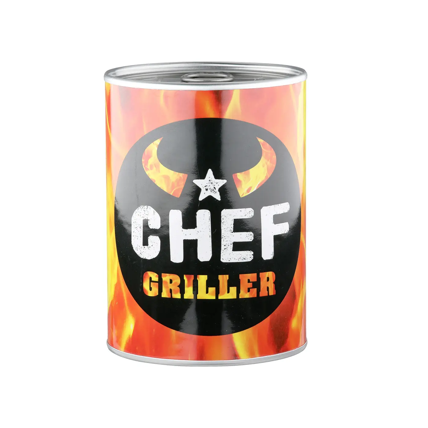 Gilde Spardose "Chefgriller"  Metall rot mit Schriftzug