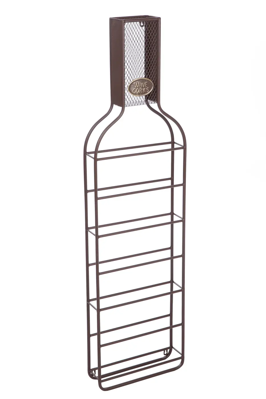 Gilde  Weinregal Cork Metall braun 90 cm breit