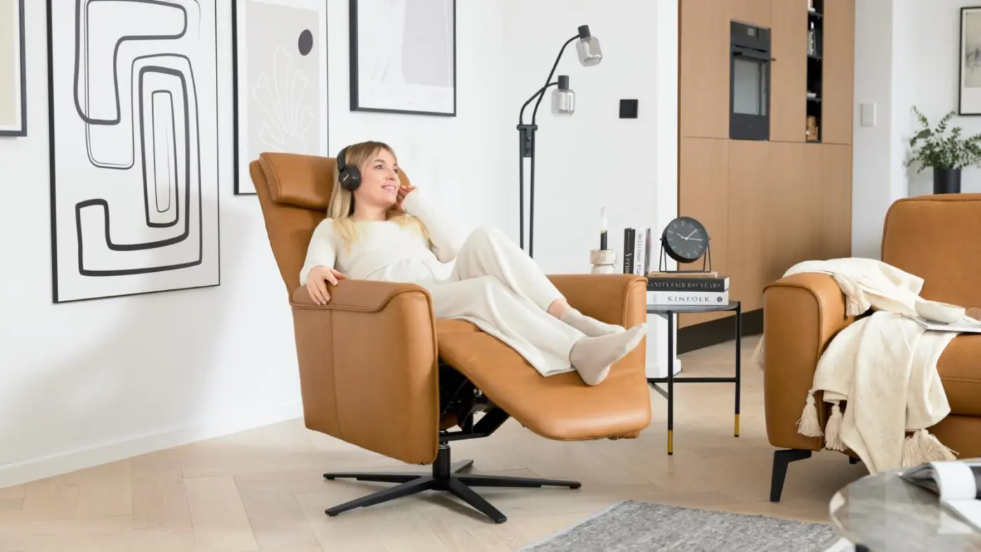 Interliving  Relaxsessel  4544 Cloudy / Cloudy saddle