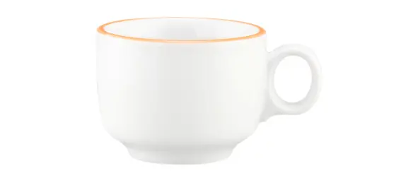Seltmann Espressoobertasse 0,08 l mit Henkel Sento Home Pure Lines Mango Orange