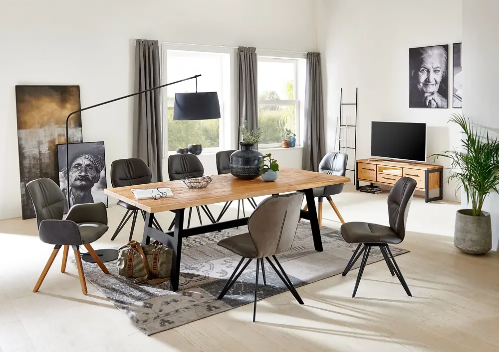 Niehoff  Design-Stuhl Chianti 940 Napoli schwarz_Tirol graphit