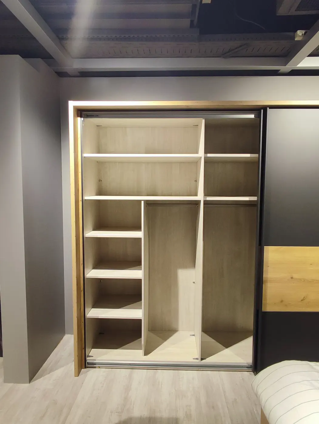 Wiemann  Komplettschlafzimmer  Alabama Graphit/Eiche Bianco Dekor 