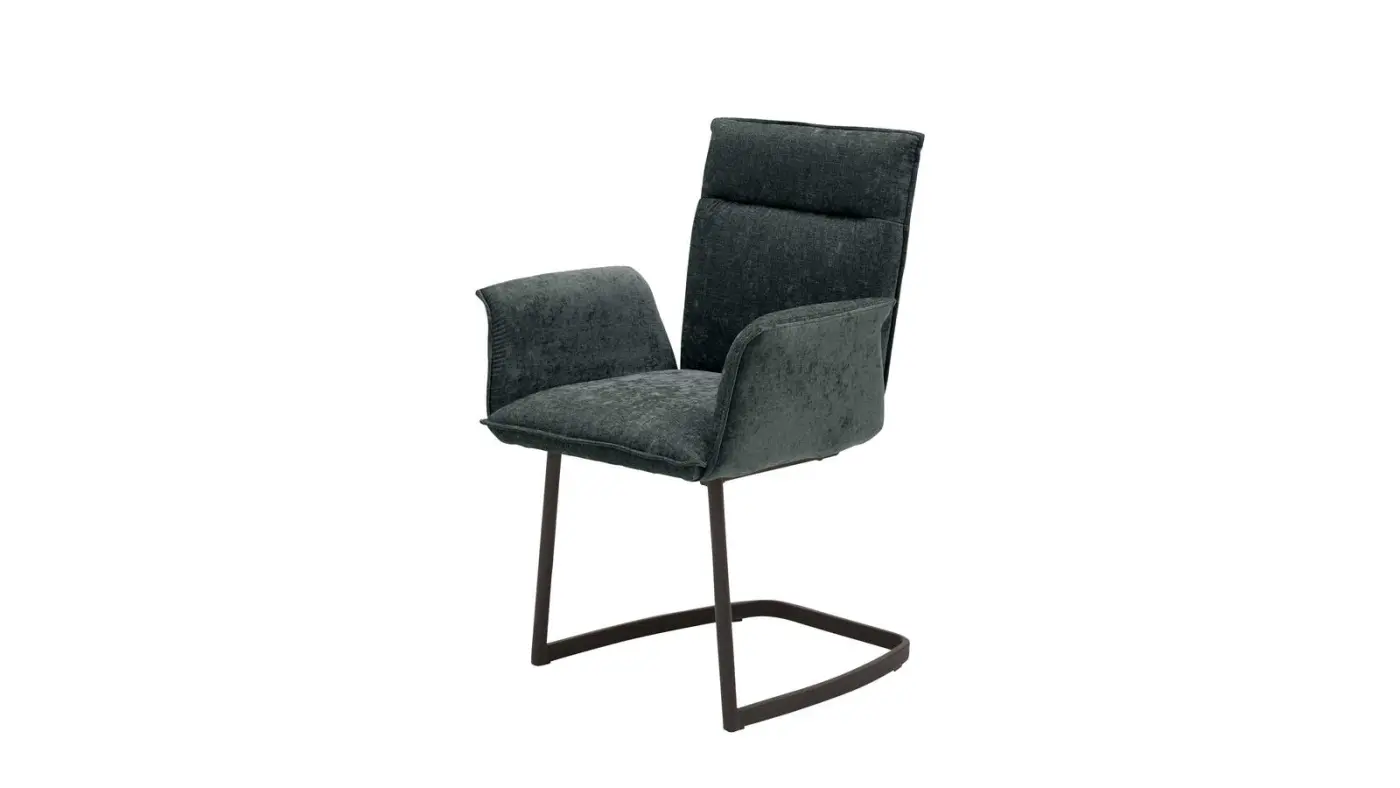 Interliving Design-Schalenstuhl mit Armlehnen Serie 5106 grau/schwarz Interliving Design-Schalenstuhl mit Armlehnen Serie 5106 grau/schwarz