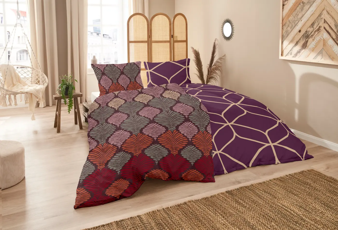 Hahn Edelflanell-Bettwäsche 155x220cm