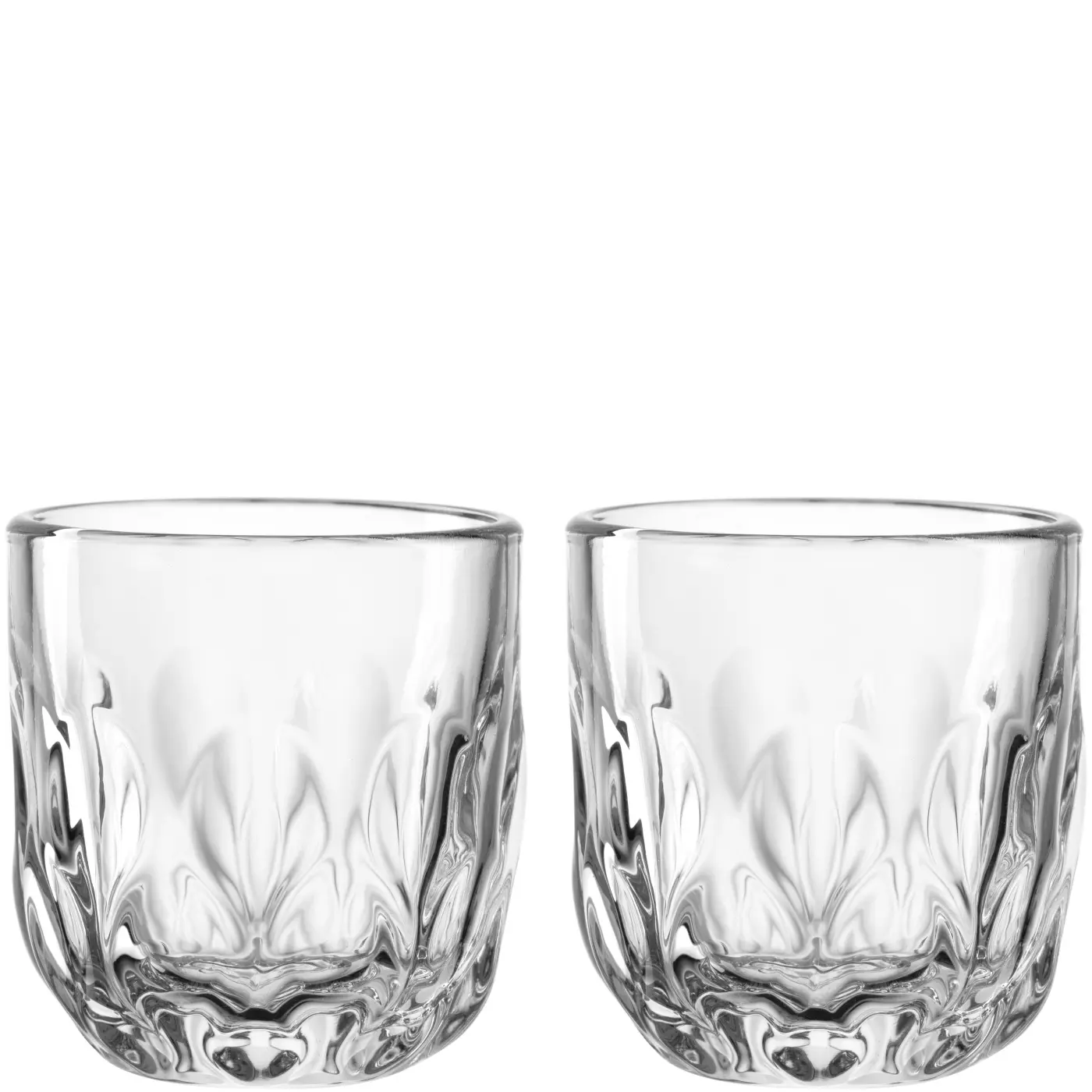 Leonardo 2er Set Espressogläser  Gocce transparent 60 ml