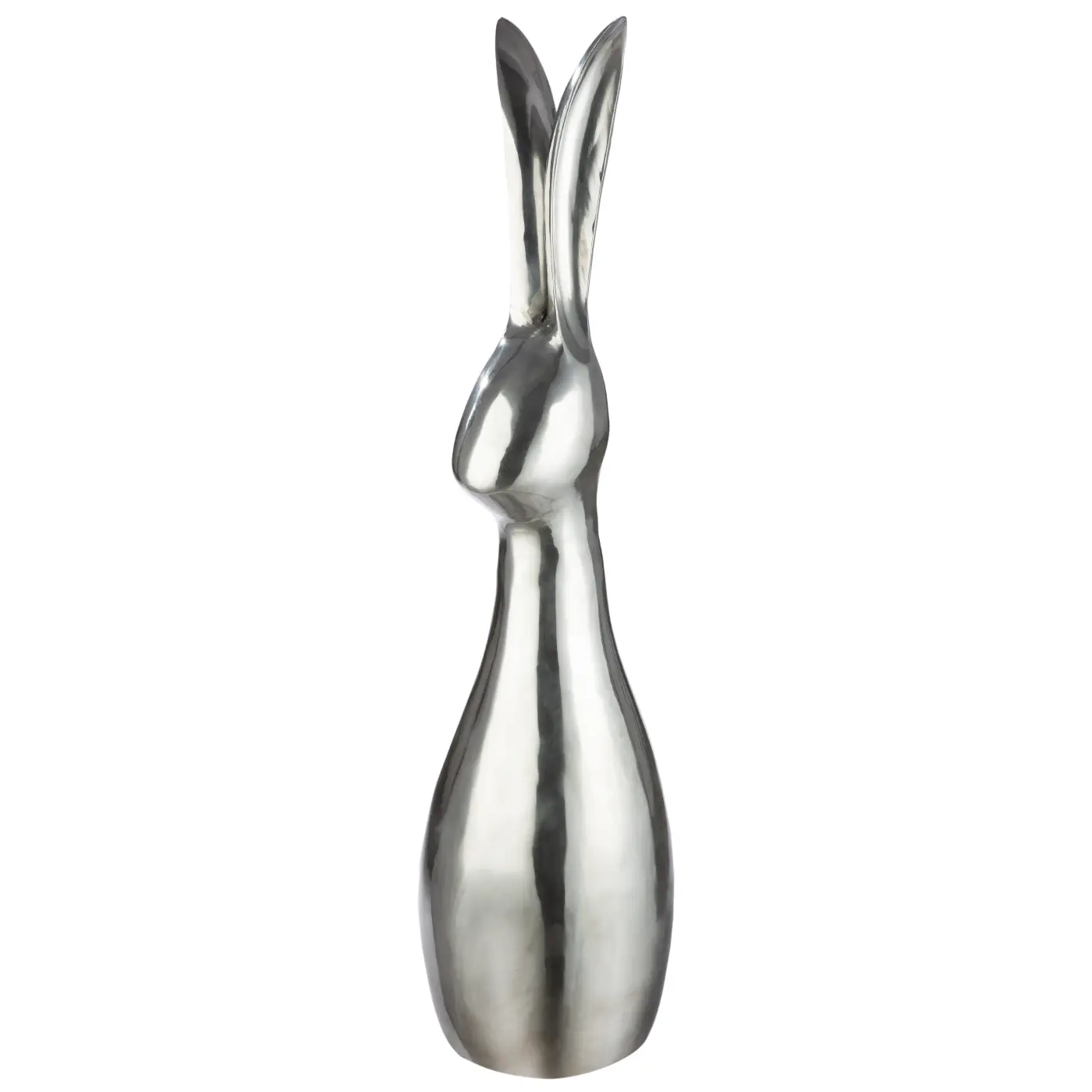 Gilde Figur Hase Bunnie  silberfarben 92 cm Aluminium