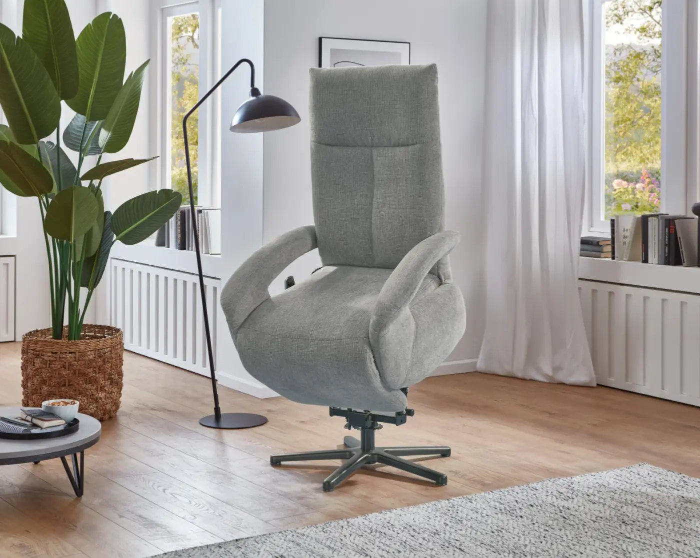 Sit & More  Relaxsessel 2 Motoren/Aufstehhilfe Tycoon grau