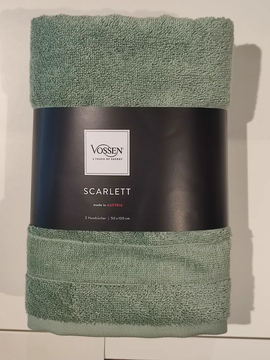 Vossen Handtuch 2er Set Scarlett soft green 50 x 100 cm