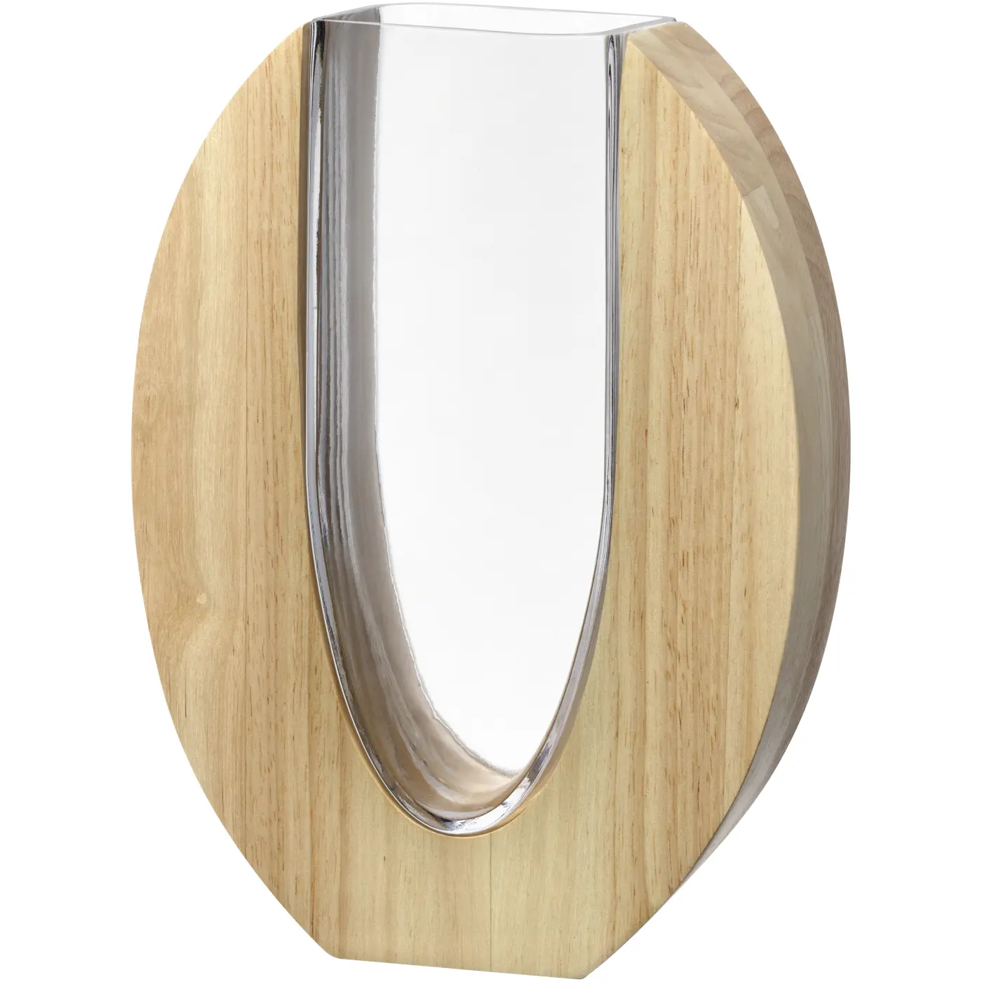 Leonardo Vase Legno Glas/ Holz 19 cm