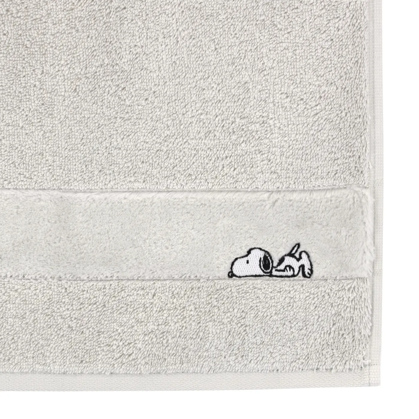 Vossen Duschtuch Sleepy Snoopy pearl grey 140 x 67 cm