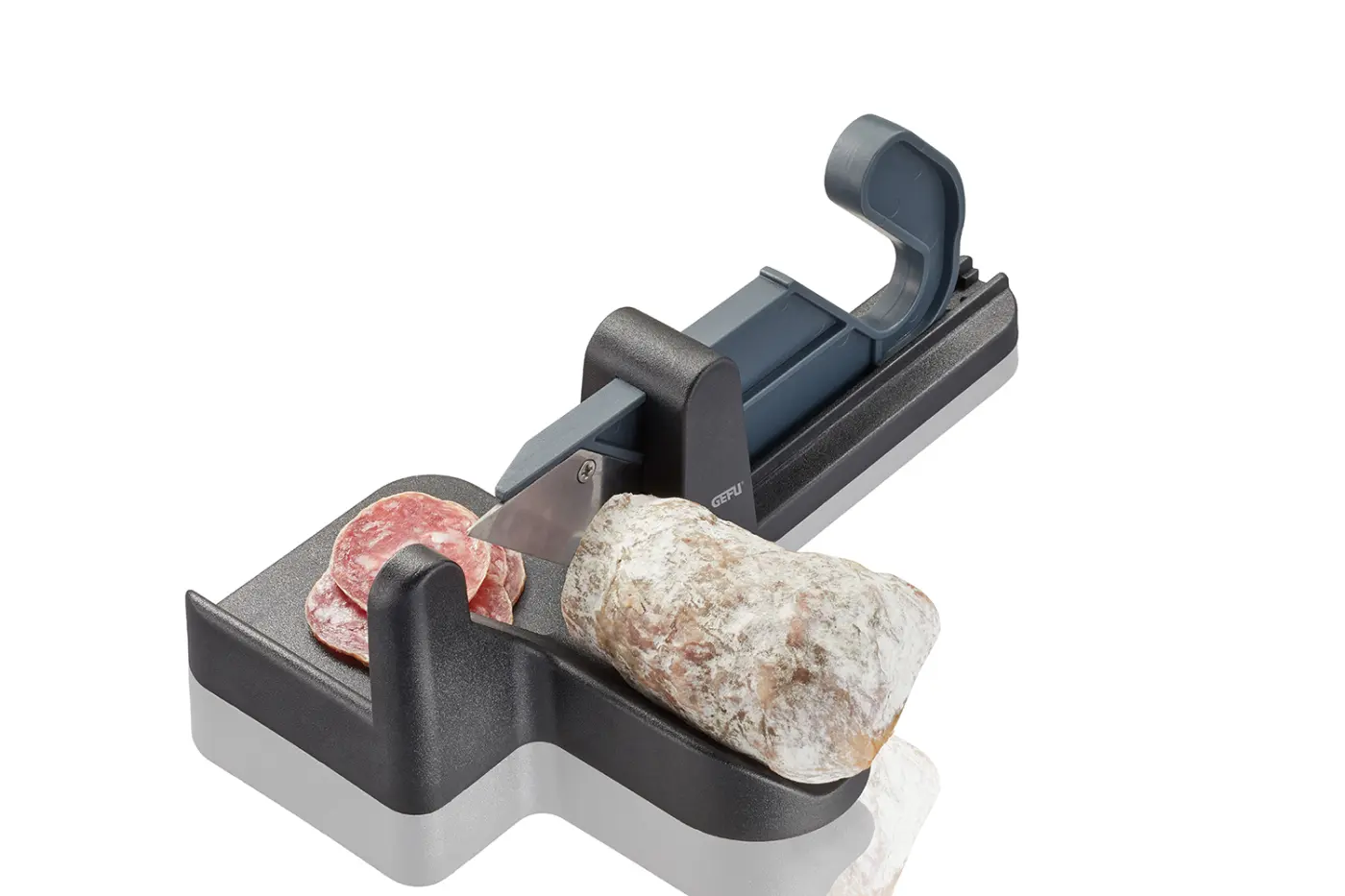 Gefu Wurstschneider TREPPO Schwarz, Grau