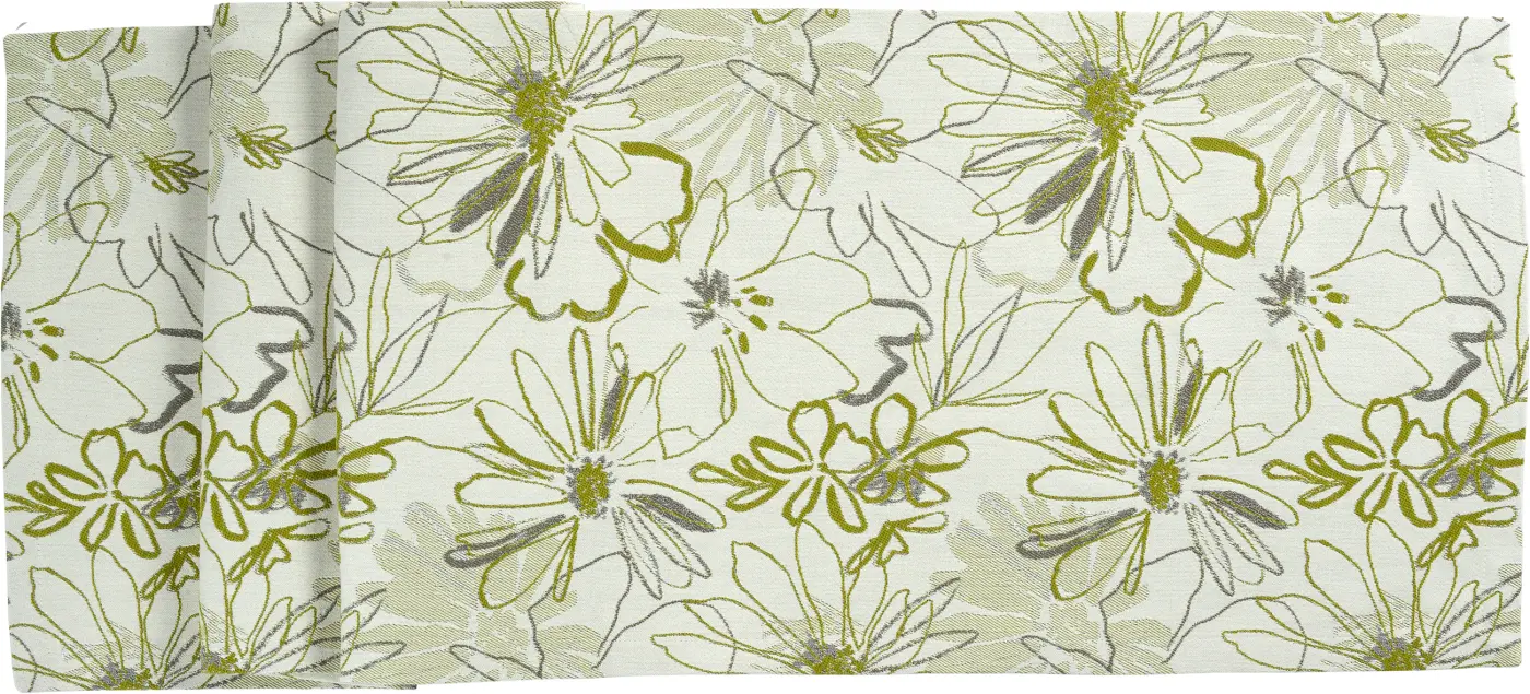 Sander Tischläufer Bloom oliv  40x100cm