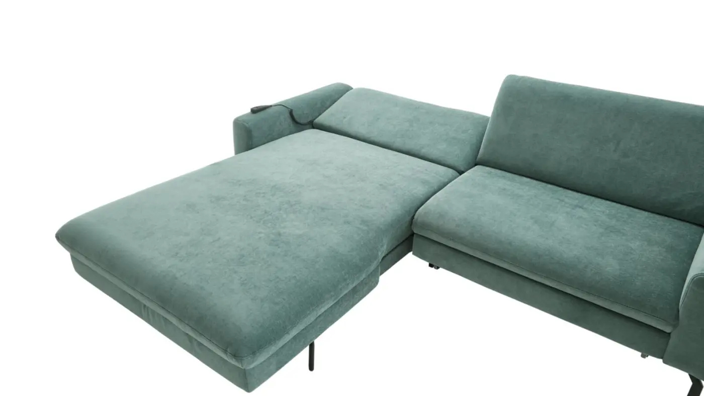 Zehdenik Polstergruppe MM-ZE1126 mit Funktion türkis ca. 248 x 179 cm