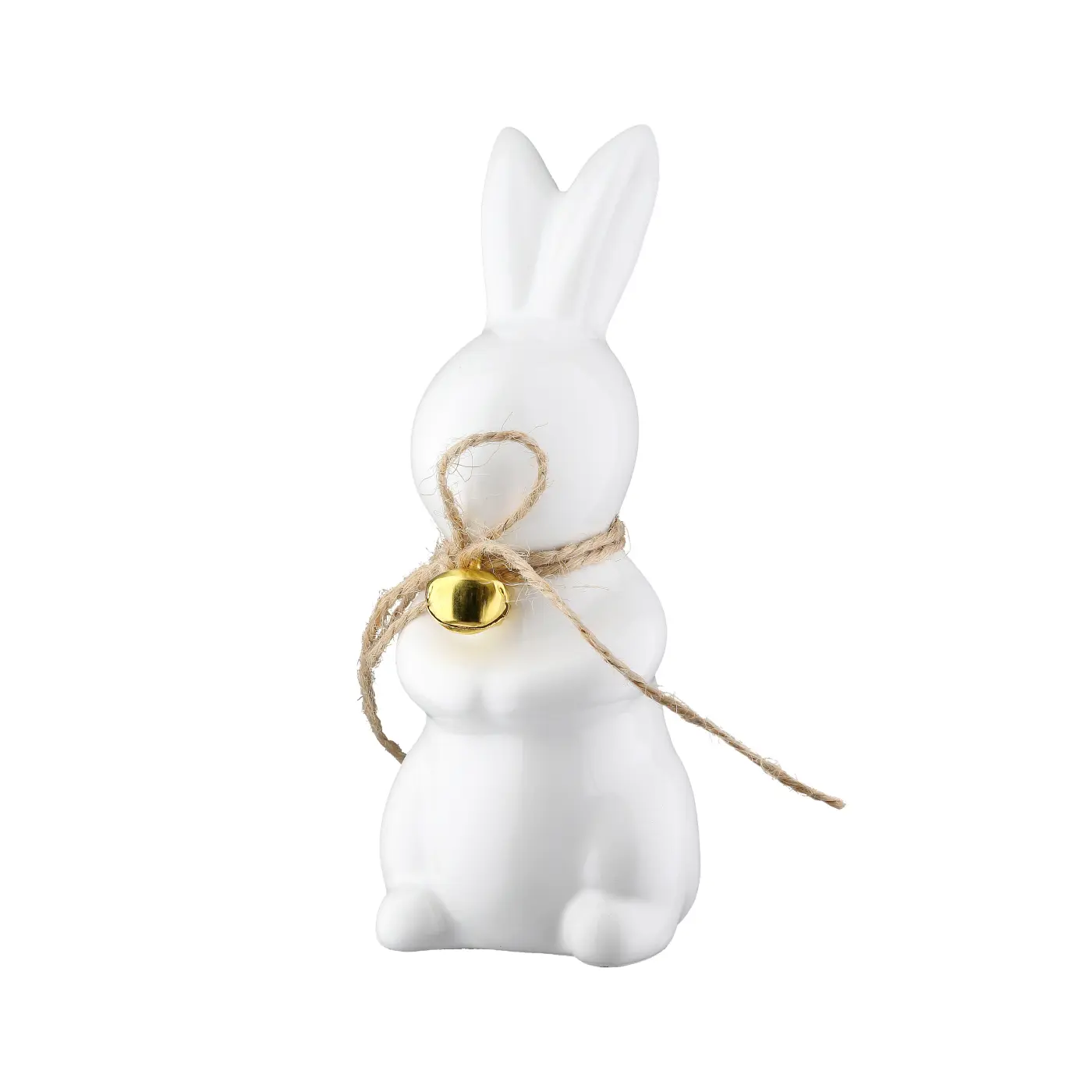 Gilde Figur Hase stehend weiß 13 cm Keramik