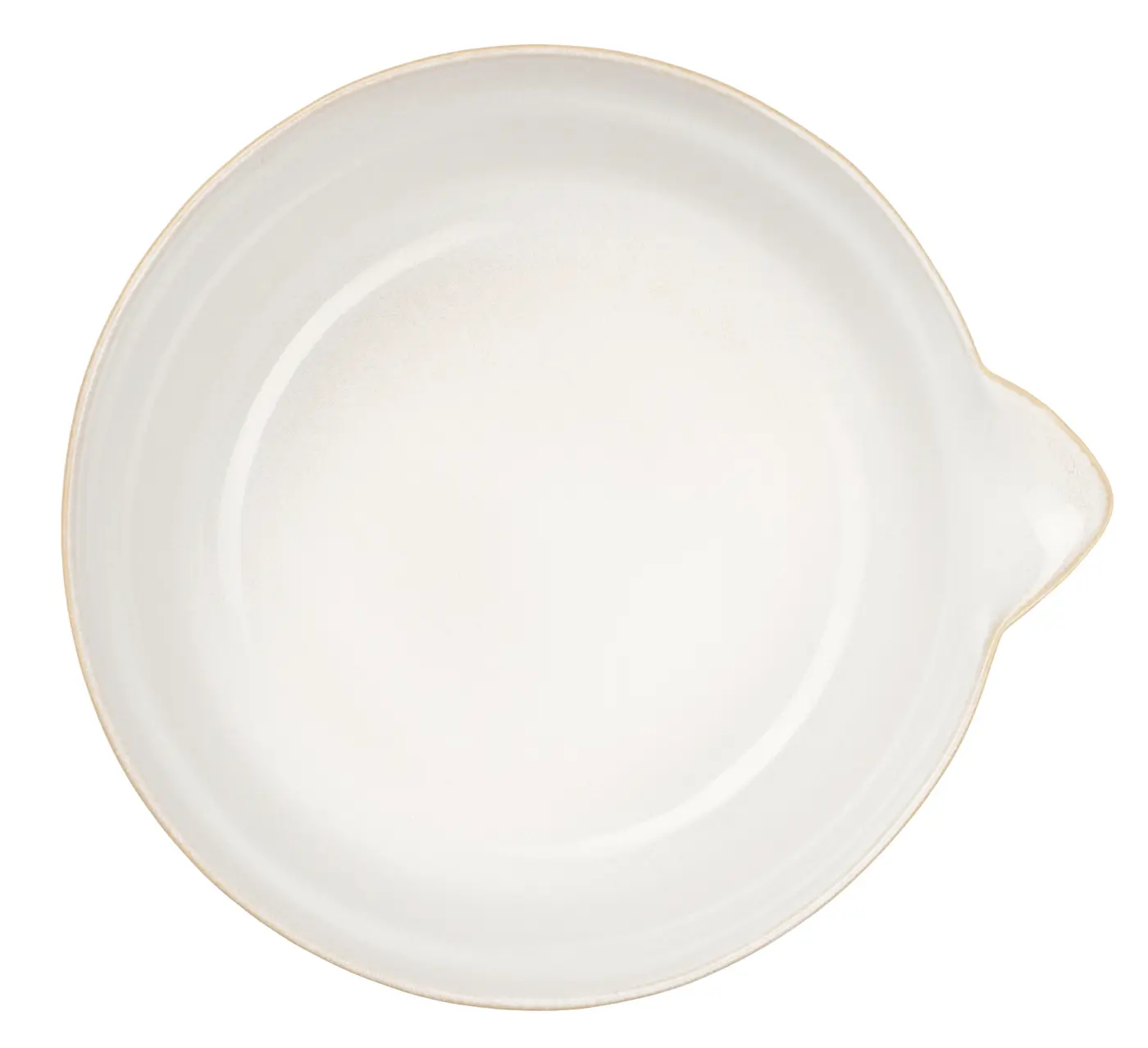 ASA Schale mit Ausgießer manuale oat/weiß ASA Schale mit Ausgießer manuale oat/weiß
