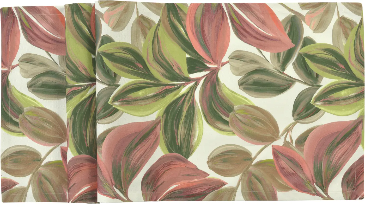Sander Tischläufer Tikal pink lemonade/sage 50 x 140 cm