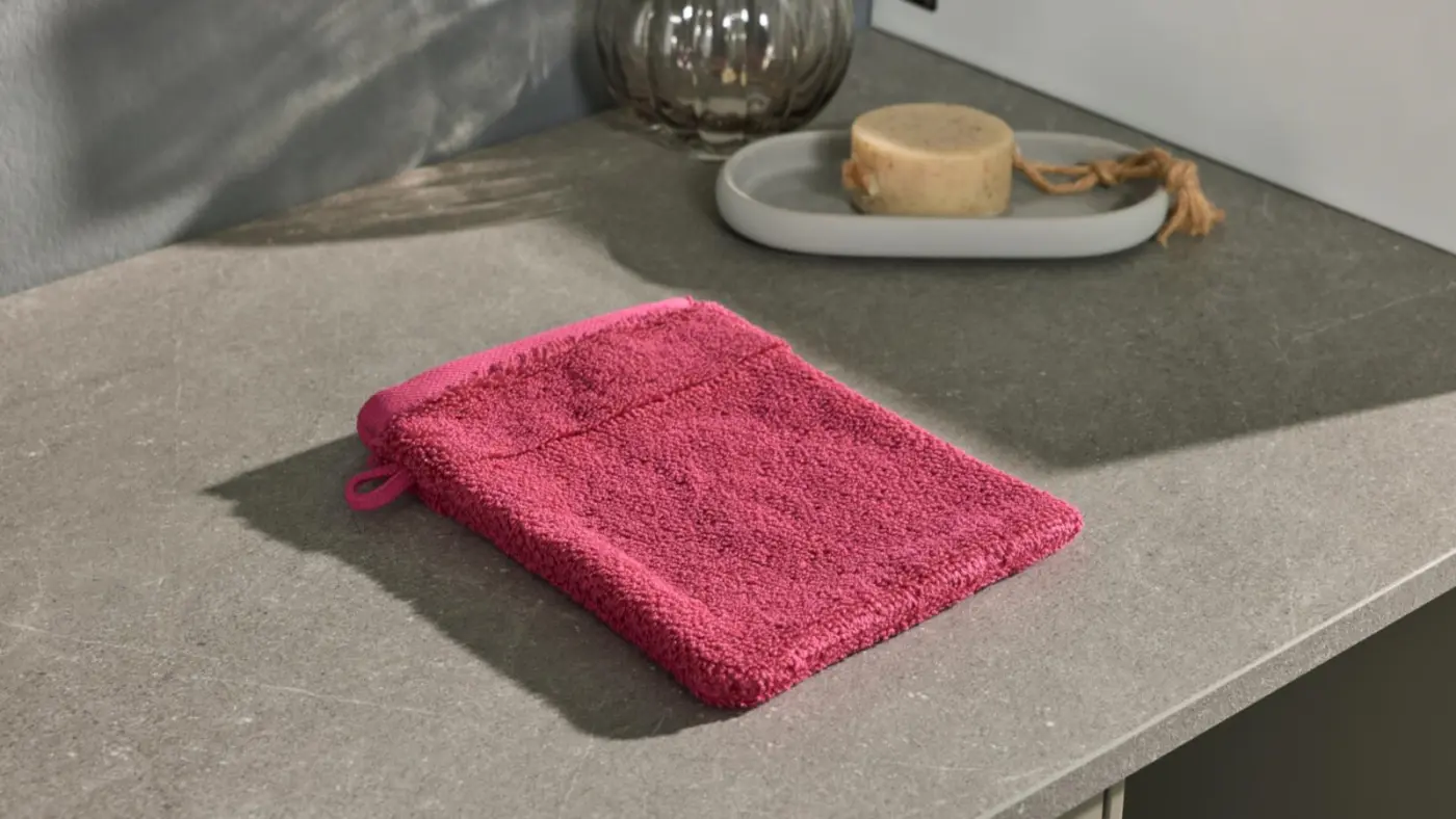 Interliving Waschhandschuh Serie 9108 pink 21x16 cm