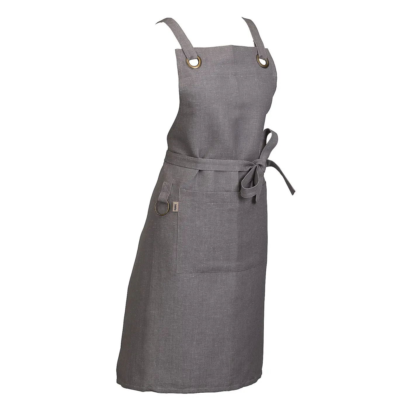 Kela Schürze Puro 55%Baumwolle/45%Leinen grau 85x70cm