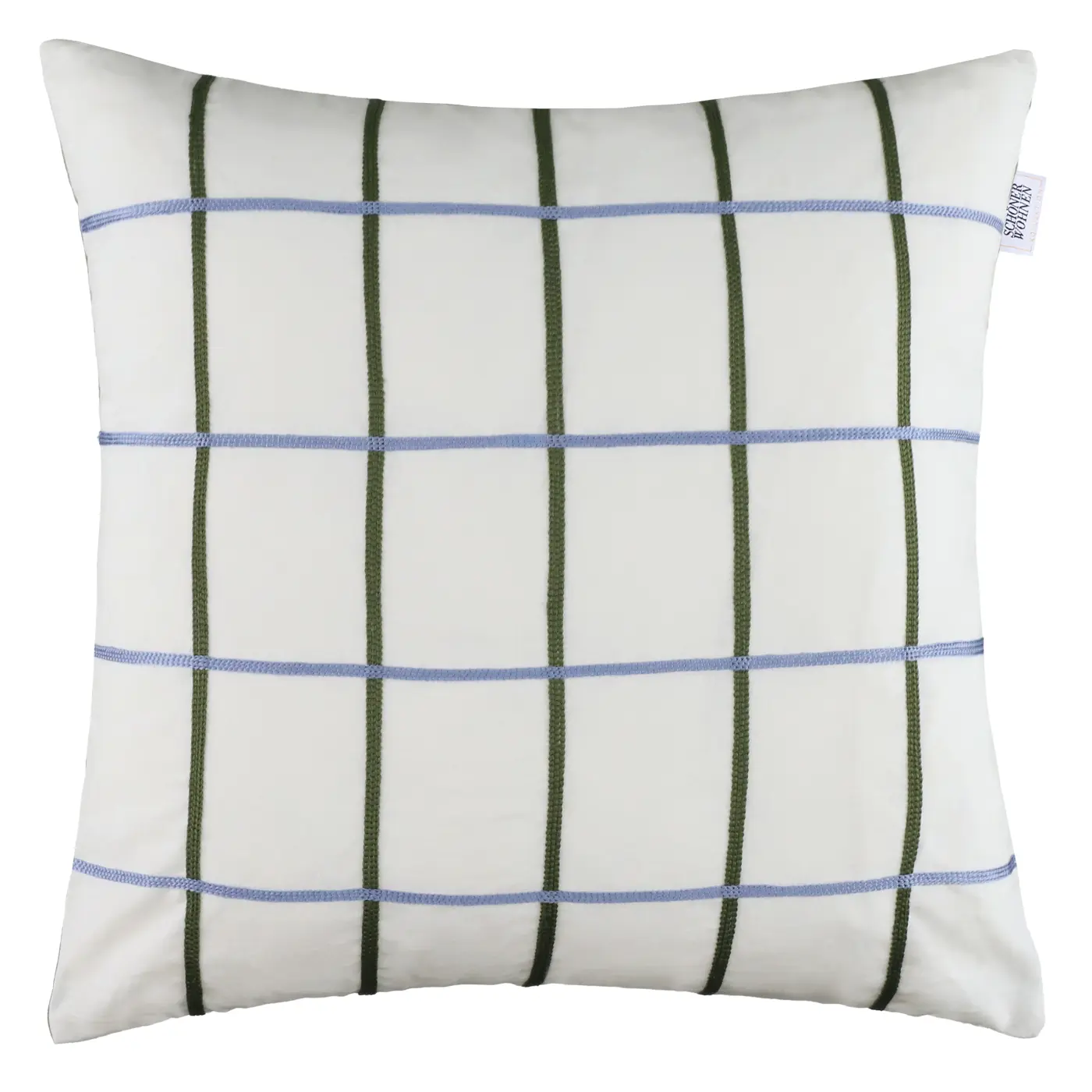 Schöner Wohnen Zierkissenhülle ohne Füllung  Karo grün 45x45cm