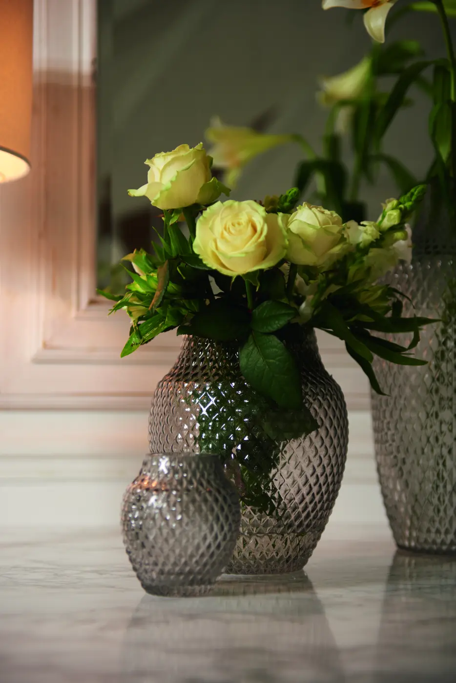 Leonardo Tischvase POESIA grau 11 cm