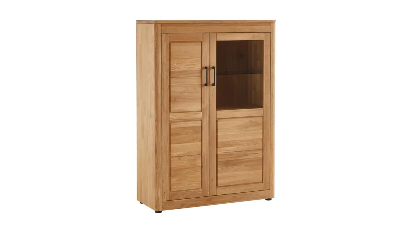 Skalik  Highboard Vigo mit Zubehör  Eiche Massiv Legno geölt ca. 105 x 145 x 40cm