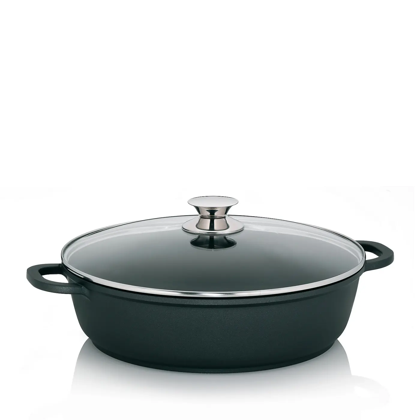 Kela Servierpfanne m.Glasdeckel, 5l Kerros Aluminium