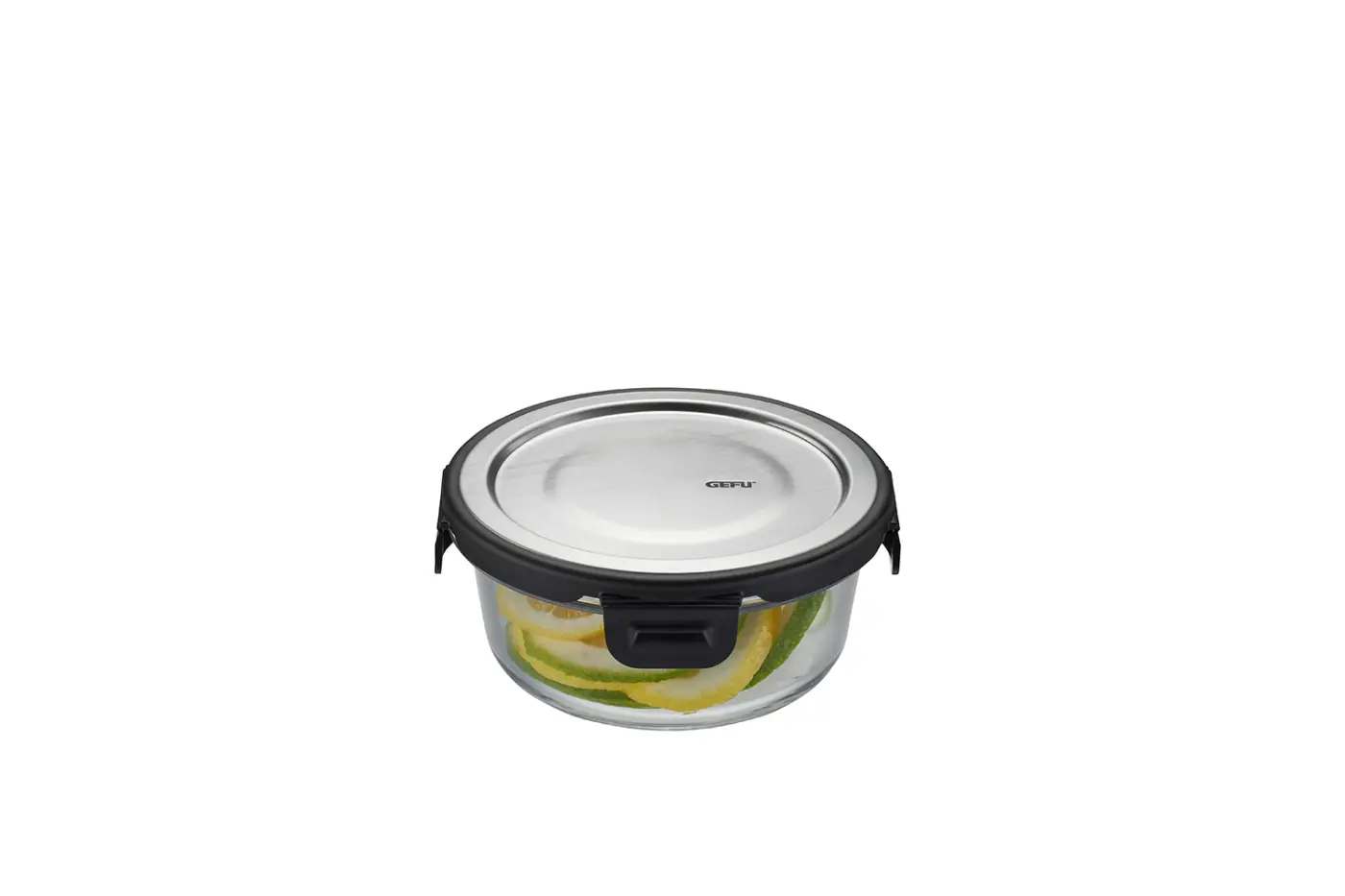 Gefu Frischhaltedose MILO Schwarz, Silber