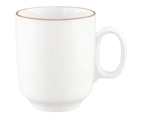 Seltmann Becher mit Henkel 0,40 l Sento Home Pure Lines Cocoa Brown