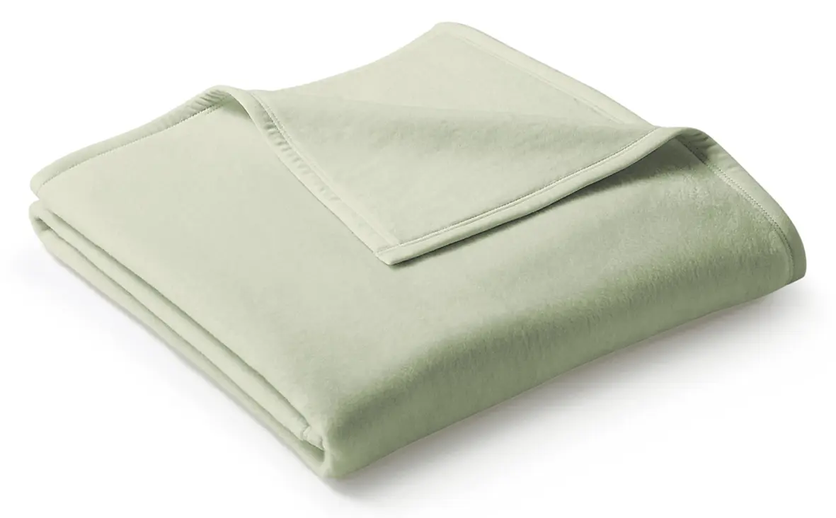 Biederlack Wohndecke Unicolour 100x200cm Salbei