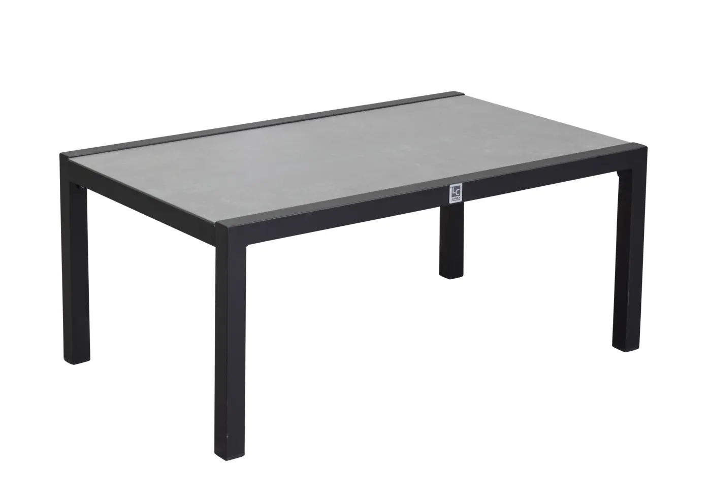 LC Garden Couchtisch Sondrino GlasKeramik Beton Optik ca.  100 x 60 x 42 cm