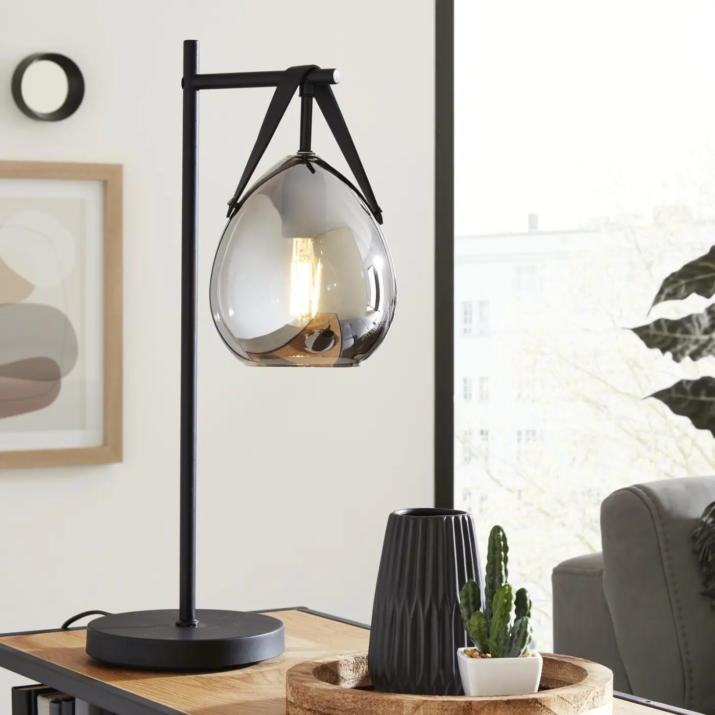 Interliving Tischleuchte IL 9332 Schwarz