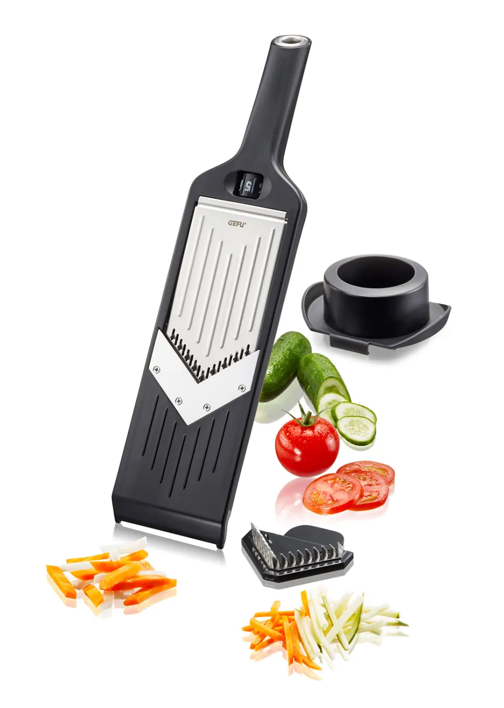 Gefu V-Hobel VIOLI® 2.0 Schwarz, silber