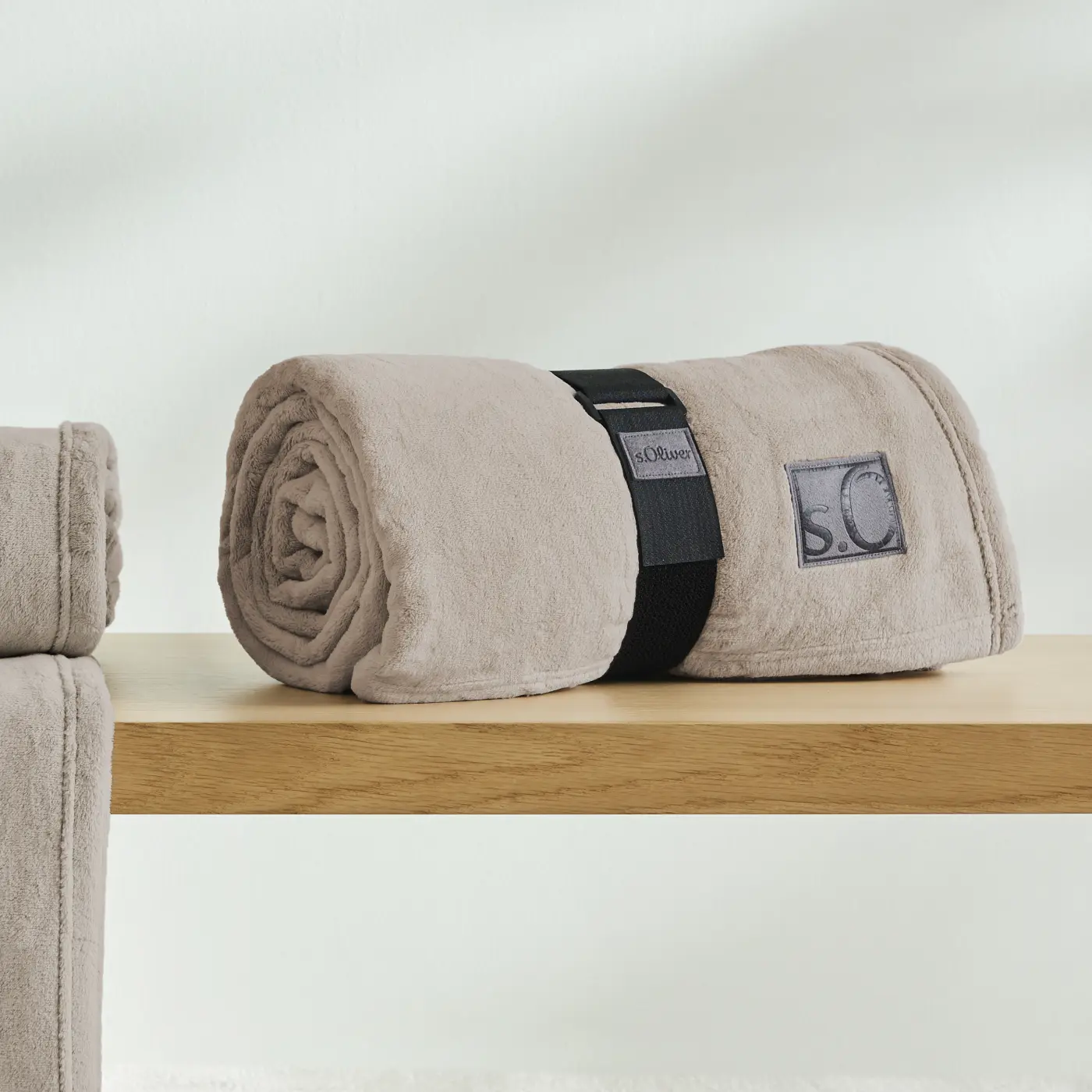 s.Oliver Kuschelsoft Decke sand 150 x 200 cm