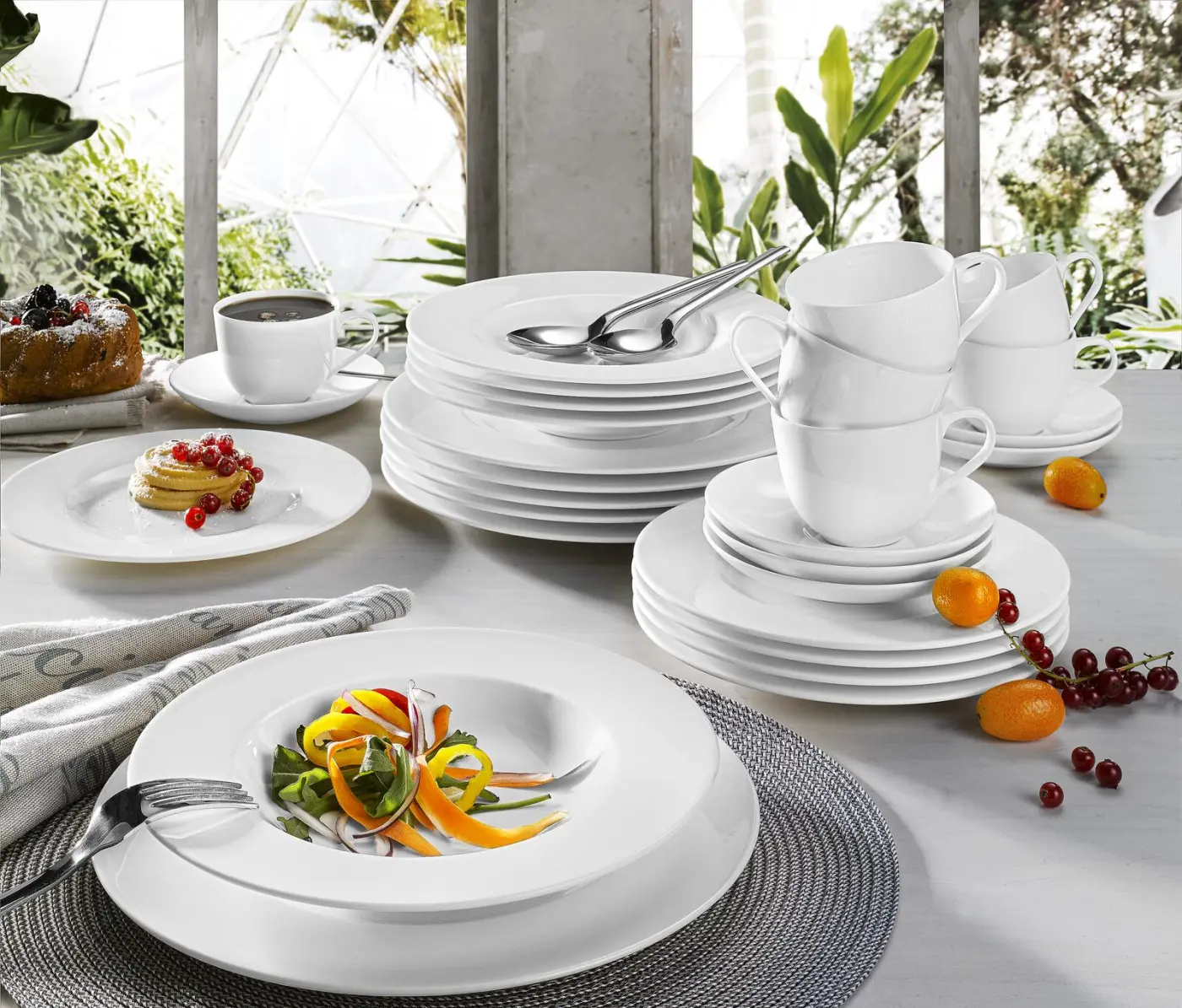 Villeroy & Boch Tafelservice 12teilig Noblesse weiß