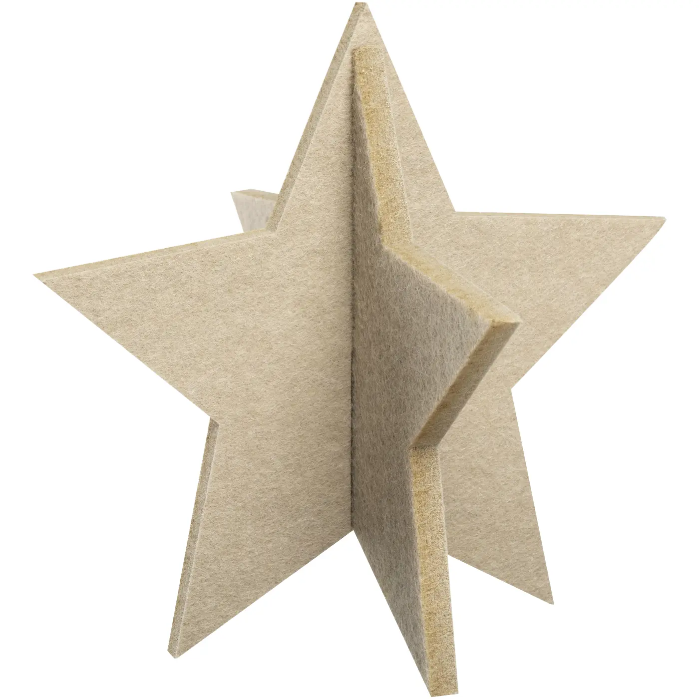Leonardo Filzaufhänger Stern beige 20 cm