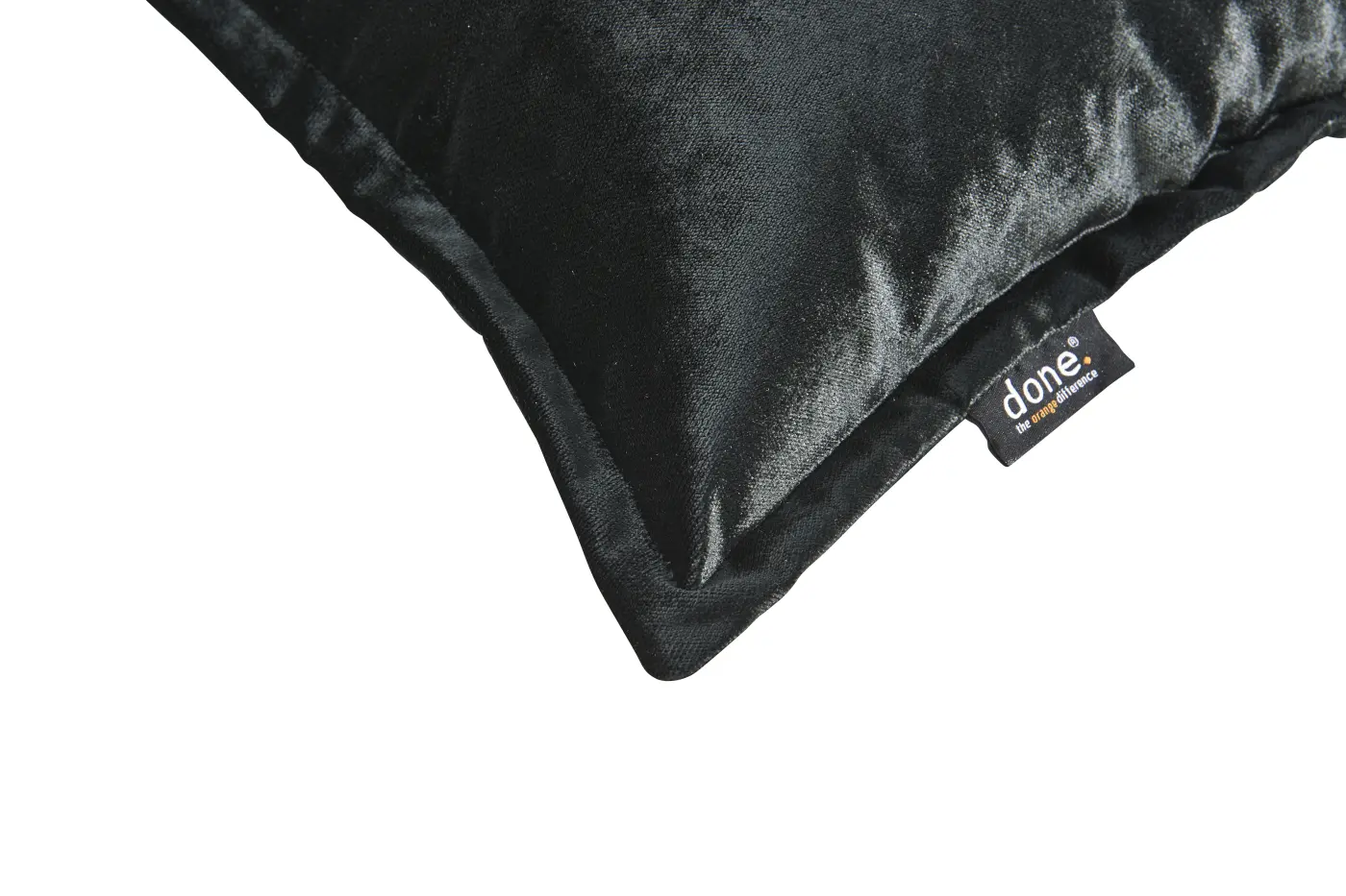 Done. Kissenhülle Glam Black 65x65cm