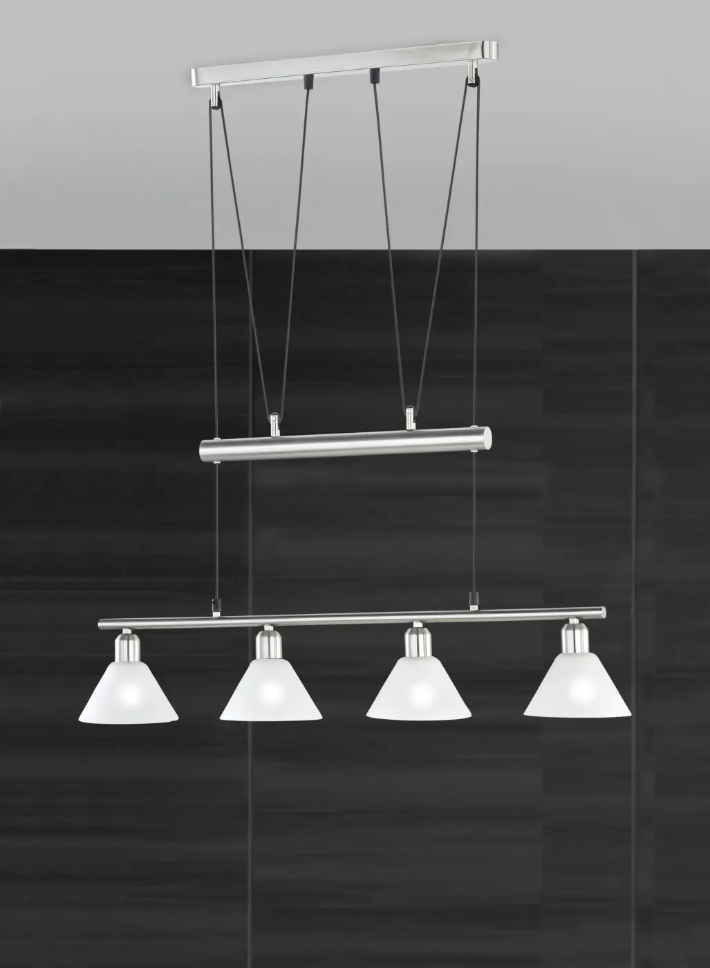 Trio Leuchten  Pendelleuchte Stamina Metall/Nickel matt