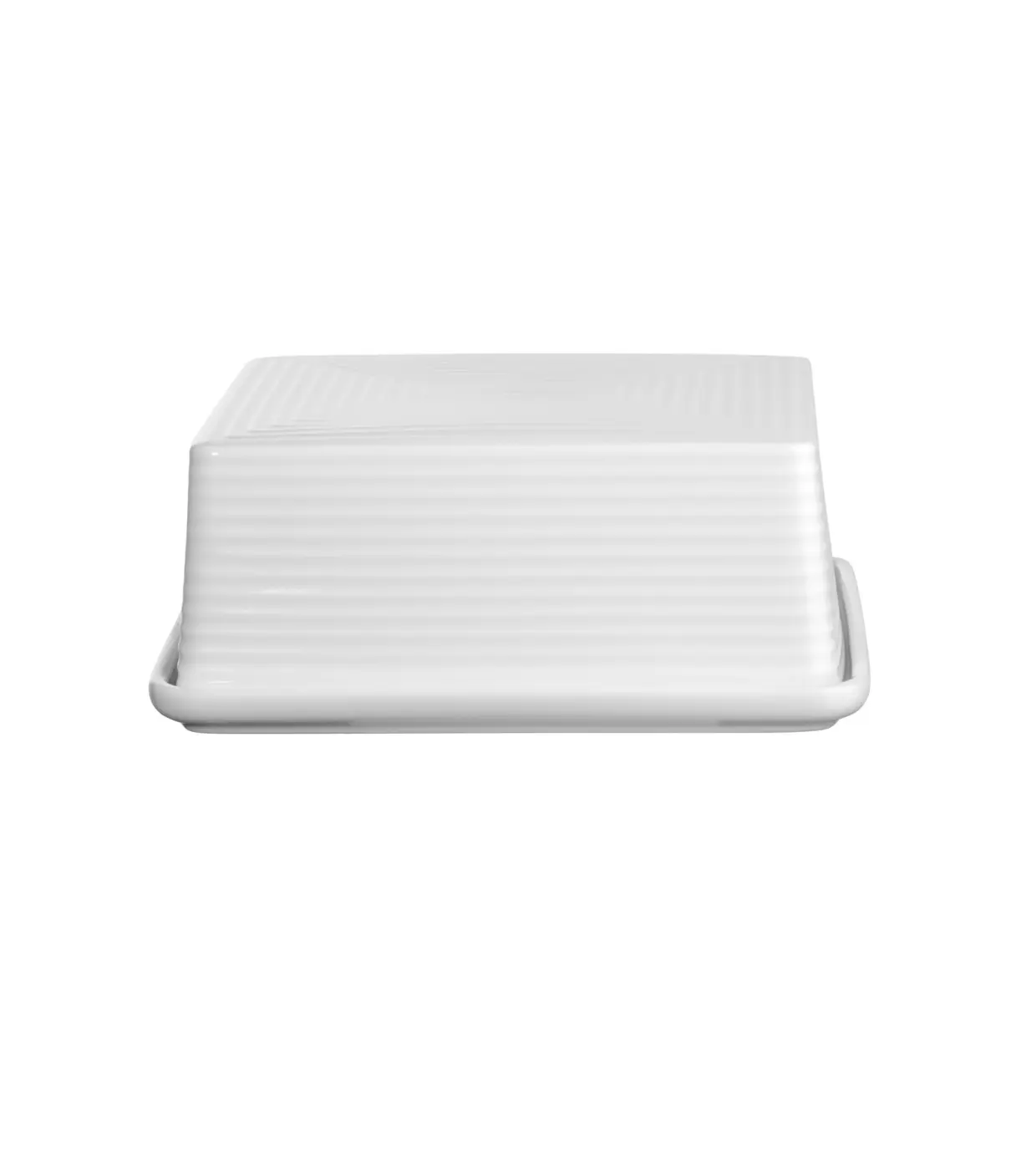 ASA Butterdose kitchen'art weiß glänzend 15,3 x 11,6 cm, H. 7 cm