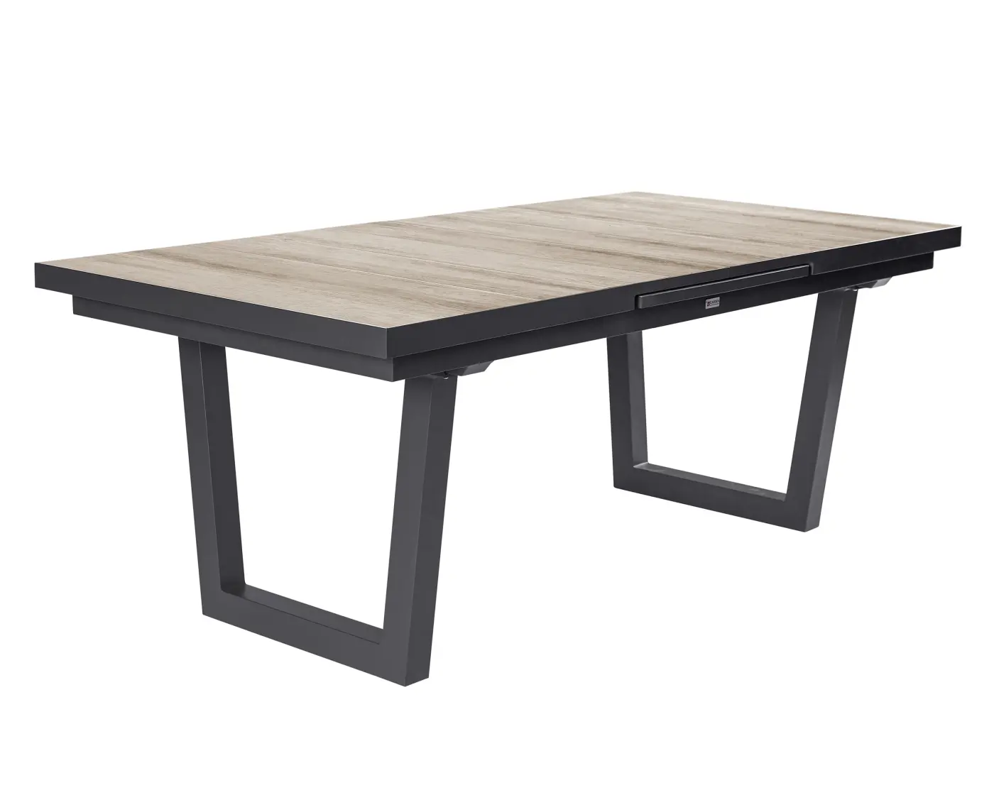 LC Garden Ausziehtisch Komido Keramikplatte Holzoptik, Gestell anthrazit  ca. 200/260 x 100 x 76 cm