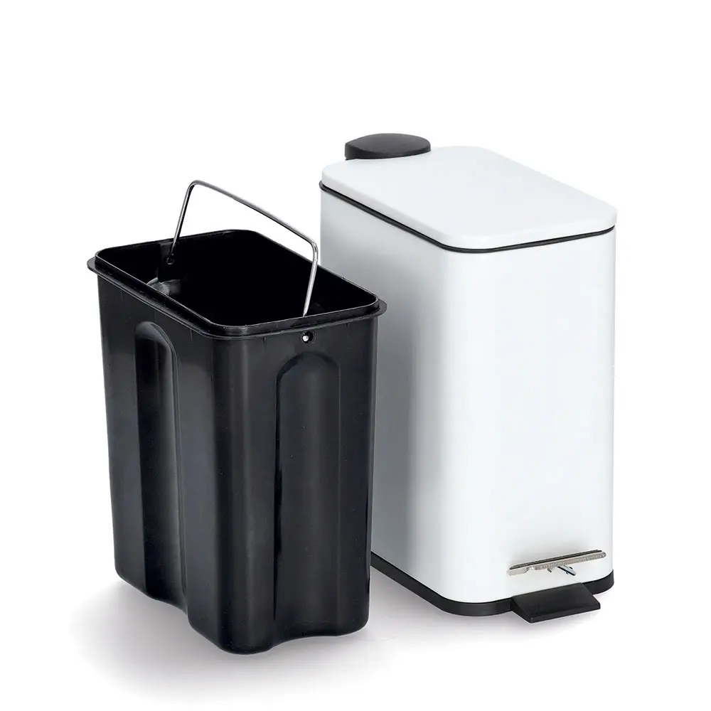 Zeller Zeller Treteimer mit Soft Close weiß 5 l