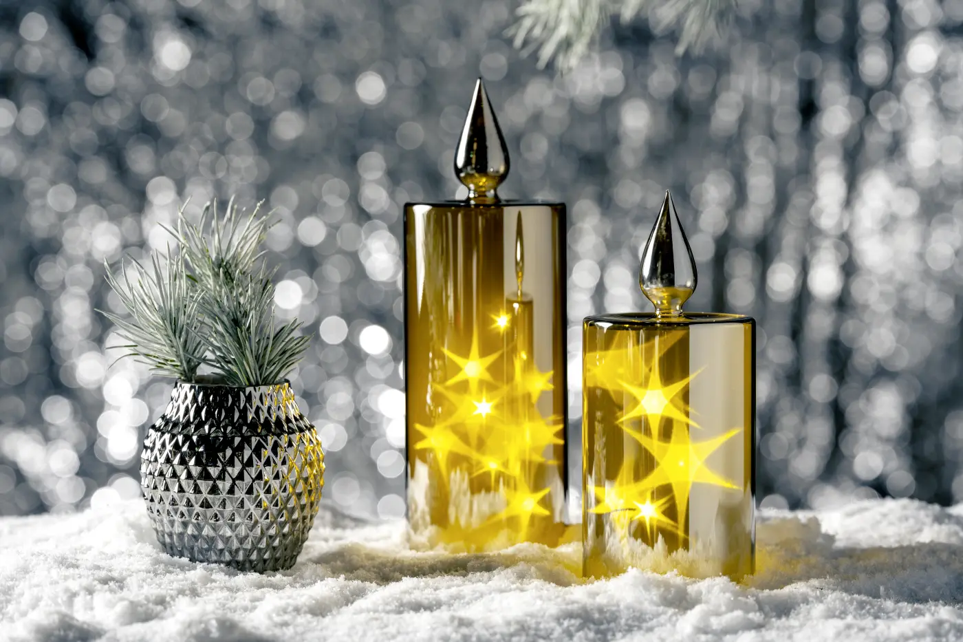 Leonardo Straußvase PALAZZO silber 11 cm