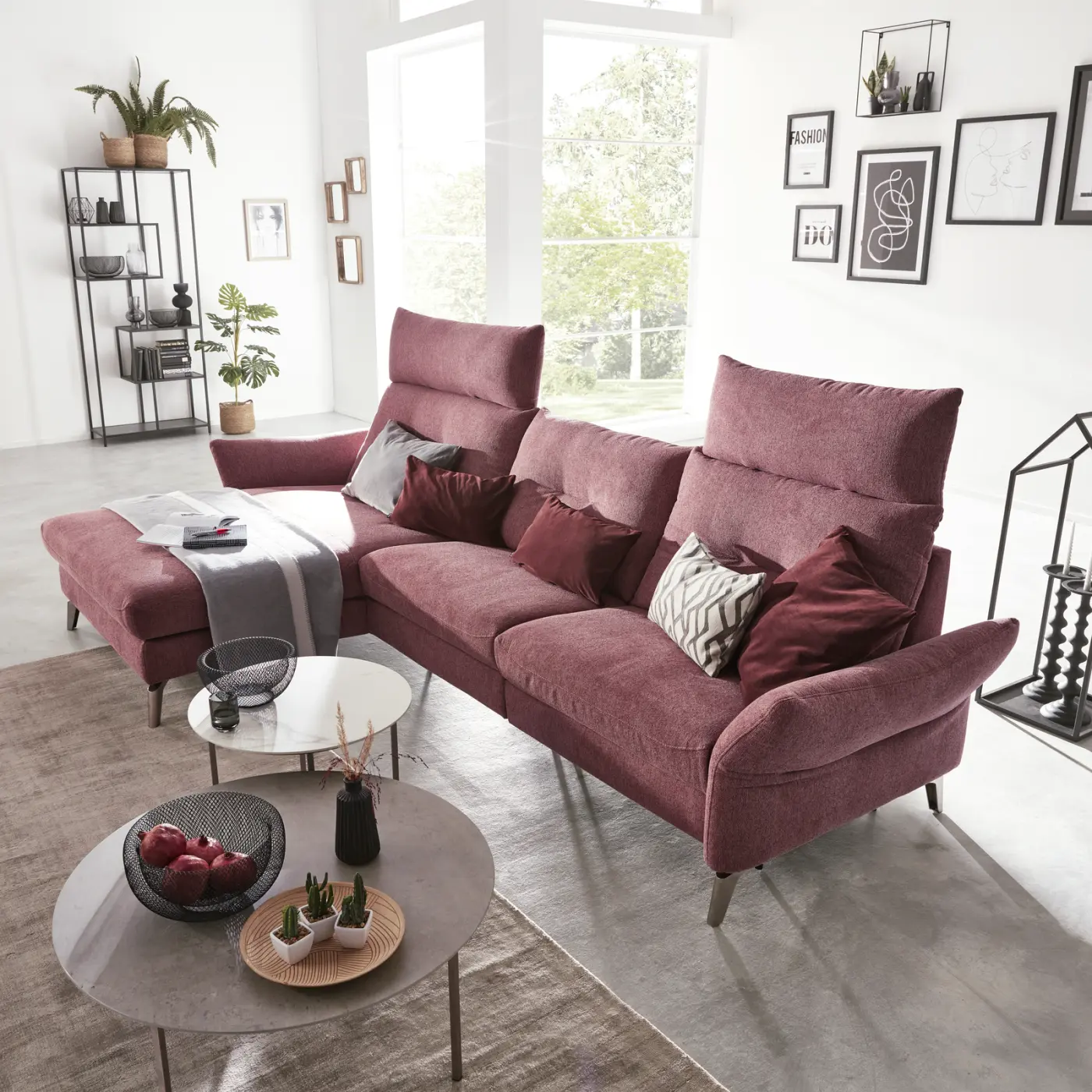 Interliving Wohnlandschaft Serie 4400 Pastell Violett