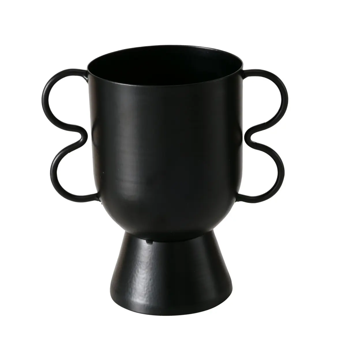 Boltze  Pflanztopf Valerio Schwarz 16 cm hoch